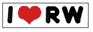 Sticker "I love RW" 